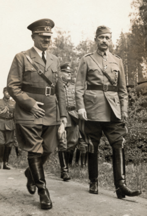Hitler met soldaten