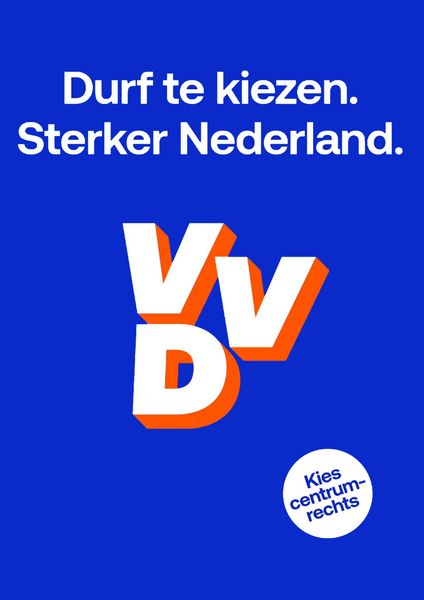 Bestand:Verkiezingsaffiche VVD met slogan (2025).png