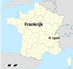 Ligging van Lyon in Frankrijk.png