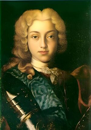 Portret van Tsaar Peter II van Rusland